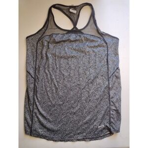 Nike Dri-FIT Running Tank Top Women's Medium Gray Animal Print Athletic‎